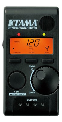 Tama RW30 Rhythm-Watch Mini Metronom Schlagzeug Drummer LC-Display Gürtel-Clip