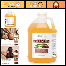 Cold Pressed Jojoba Oil 64 fl oz - Unrefined Natural Moisturizer for Skin  Hair