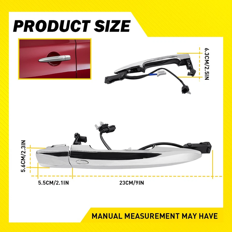 Driver Left Side Exterior Door Handle For Nissan Sentra 2015 2016 2017 2018 2019 - Image 4 of 4