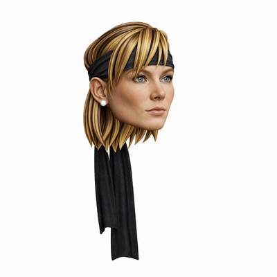 1:18 to 1:6 Scale Head [Unpainted]: Sonya Blade (Read Description)