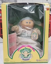 💥1985 CPK Cabbage Patch Kids Preemie Doll w/ Bonnet CASSEY OLIVE in Box 💥