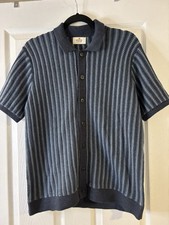 Marine Layer Men s Wyatt Sweater Button Down In Navy Small Preppy Classic