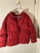 Giacca corta con cappuccio Zara Red Puffer taglia 13-14