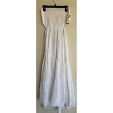Rip Curl Premium Surf Strapless Maxi Dress - White Size S