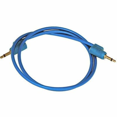 TipTop Audio stapelbar geschirmt 3,5mm Klinke & Stecker Patchkabel (70cm/blau/einzeln)