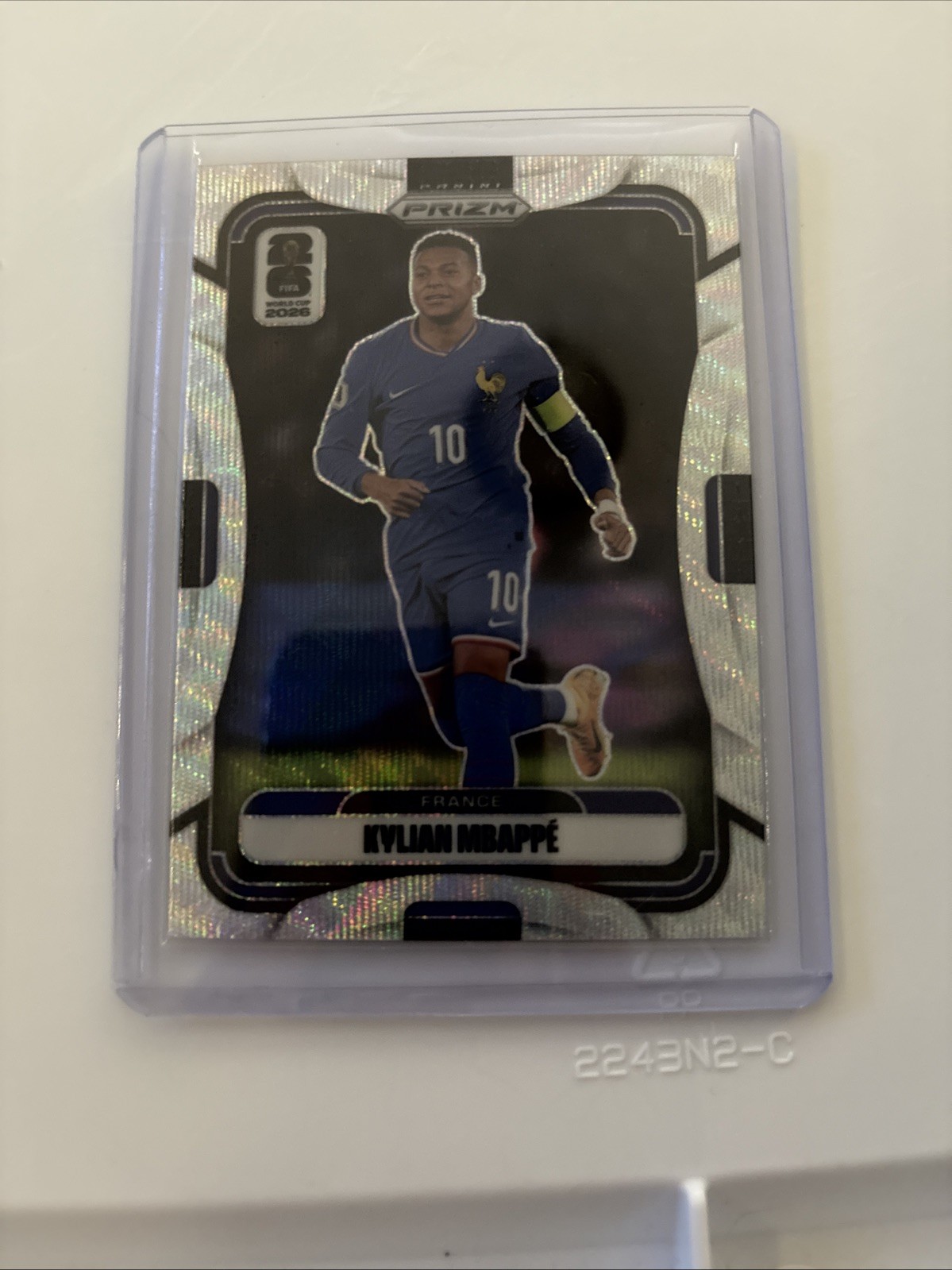 2026 Panini FIFA World Cup Kylian Mbappe Wave Variant Mint Condition
