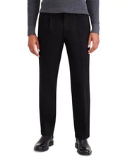 New Dockers Iron Free Stain Defender Classic Pleated Dress Pants 38 x 32 Black