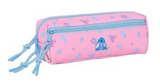 STITCH BRIGHT   Small Triple Pencil Case, Children's Pencil Case, Ideal for Scho