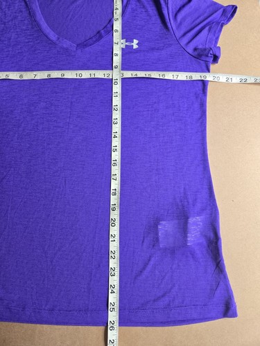 Under Armour Purple Lightweight Short sleeve Loose Women's Shirt Size-M - Picture 7 of 10