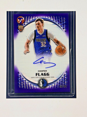 2025-26 Topps Pristine Purple Cooper Flagg ROOKIE AUTO  48/99 Purple PR-CF rc