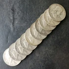 Lot of 10 50c Franklin Silver Half Dollars