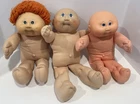 3 TLC Vintage Cabbage Patch Kids Dolls 1980s For Repair, Crafts, Parts, Etc READ