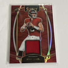 2021 Panini Select - Rookie Swatches Kyle Trask #RSW-KTR Red Prizm (MEM, RC)