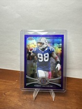 2012 Topps Chrome - Robert Mathis #5 Purple Refractor /499