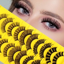  10 Pairs Natural Looking False Eyelashes Extension Set Falseeyelashes