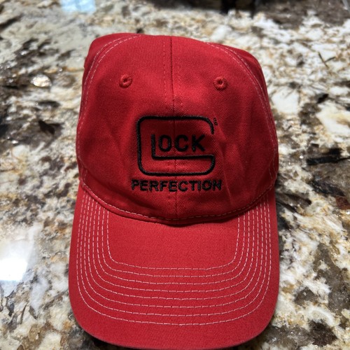 Glock Perfection Red Cap Hat Military Firearms Embroidery Adjustable