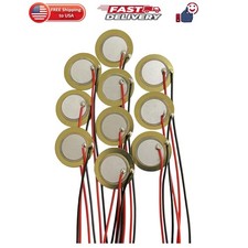 10 Pcs 35mm Piezo Disc Transducers, Contact Microphone Trigger Sound Sensor