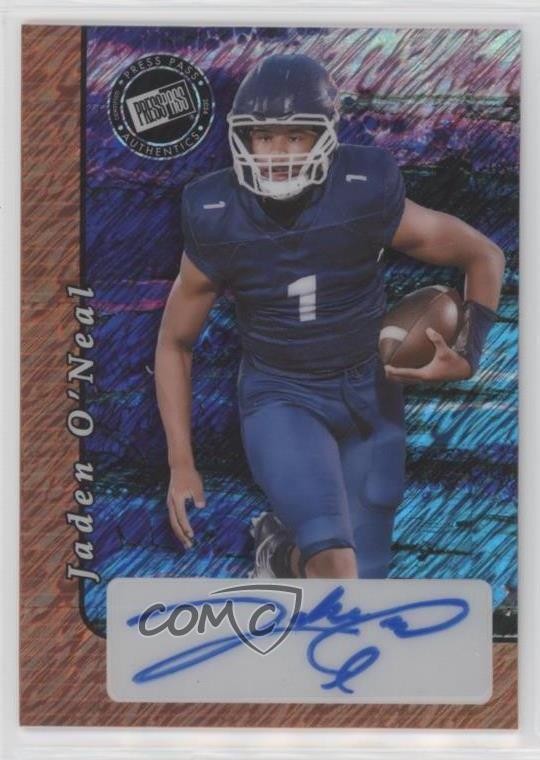 2024 Leaf Metal Collective Orange Shimmer 4/10 Jaden O’Neal #20A-JON Auto 14hk