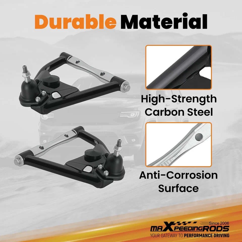 Upper Lower Control Arms for 1973-1986 Chevrolet C10 Pickup 1963-66 GMC Suburban - Image 2 of 4