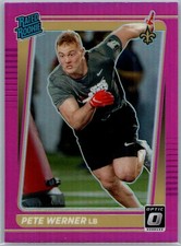 2021 Donruss Optic #P-322 Pete Werner Optic Rated Rookie Pink New Orleans Saints