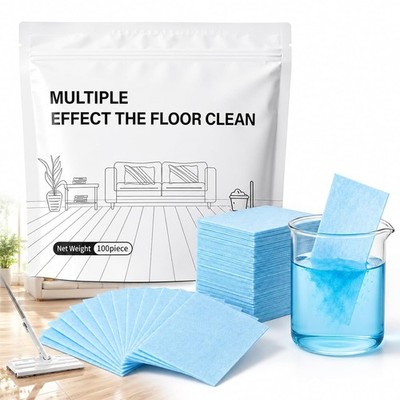 100pcs Multi Effect Floor Cleaning Tablets 0.04 Oz Each Floor Cleaner Tablets