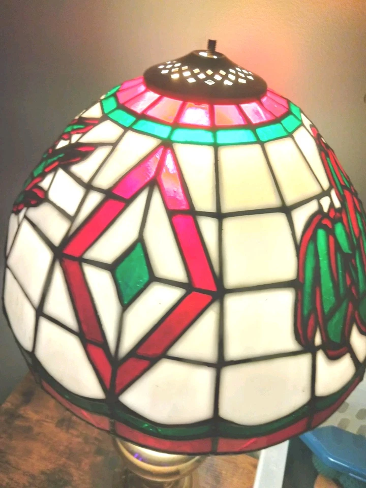NHL Minnesota Wild Tiffany Style Vintage 12" Stained Glass Shade MADE IN U.S.A. - Image 3 of 4