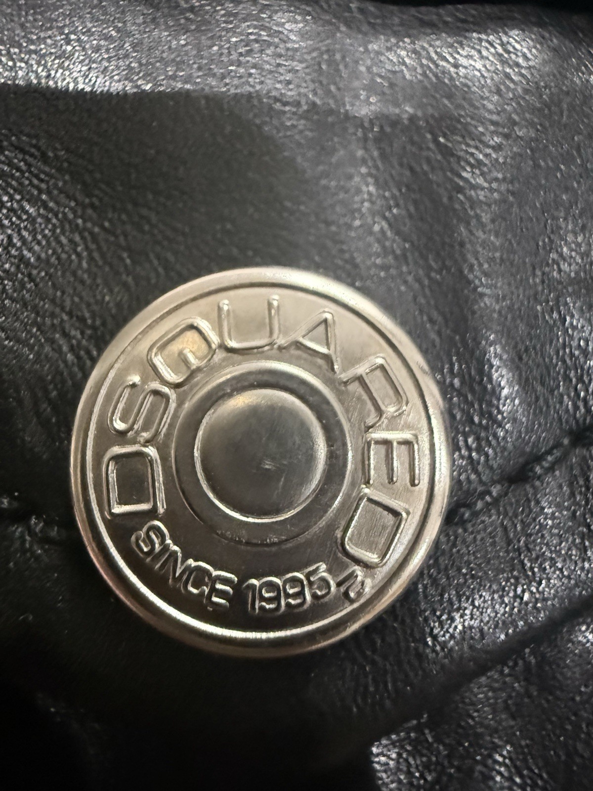 Authentic DISQUARED2 Black Leather Motorcycle Jac… - image 11