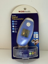 CVS Health Temple Digital Thermometer Digital Display Memory Recall Fever Signal