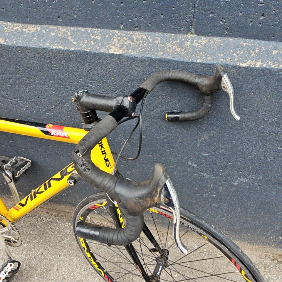 Bicicleta de carreras amarilla Viking XRR Road Race Sprint para hombre Foto 4 de 4