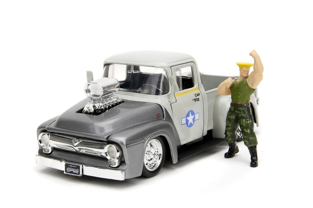 Jada 1:24 Hollywood Rides Street Fighter Guile & 1956 Ford F