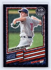 Cameron Bagwell 2026 Stars & Stripes Prizm USA Baseball #20 Black Velocity #/39