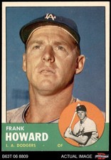 1963 Topps #123 Frank Howard Dodgers 8 - NM/MT