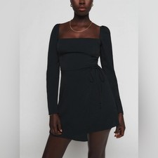 NWT Reformation Rosalie Dress in Black