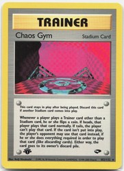 Chaos Gym 102/132 Gym Challenge 1st Edition Rare