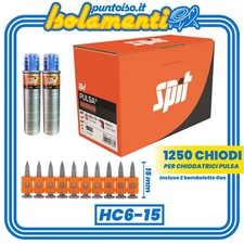 Chiodi HC6-15 Chiodatrice Spit Pulsa Cartongesso Fissaggio PZ 1250