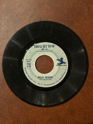 Willis Jackson- This'll Get To Ya Parts I & II Jazz 1965 45-393 Vinyl 7'' 45
