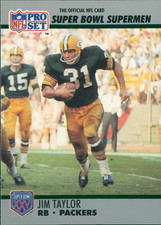 1990 Pro Set Super Bowl XXV Silver Anniversary - Jim Taylor #132