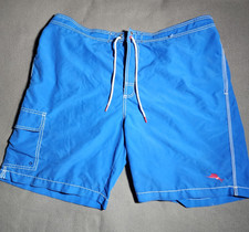 Tommy Bahama Shorts Men XXL Blue Orange Lined Relax Swim Trunks Swimwear Logo