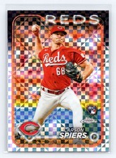 2024 Topps Chrome X-Fractor #167 Carson Spiers Rookie Cincinnati Reds