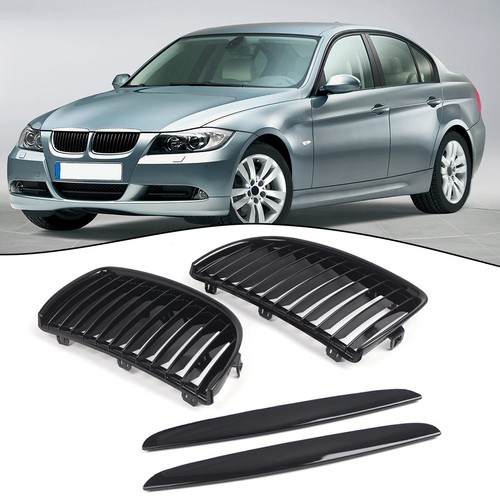 Pièce détachée calandre avant noir brillant pour BMW Série 3 E90 et E91 - Picture 2 of 12