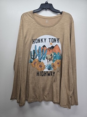 Honky Tonk Western Top Sz 22 24 Cato Brand Rodeo Modal Cotton 3X