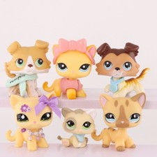 Mini Pet Shop LPS Shorthair Cat Collie Cat Dog Toy Figure Kid Birthday Gift Toy