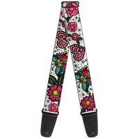 Guitar Strap - Love Kills Close-Up White (Us Import) Acc Neu