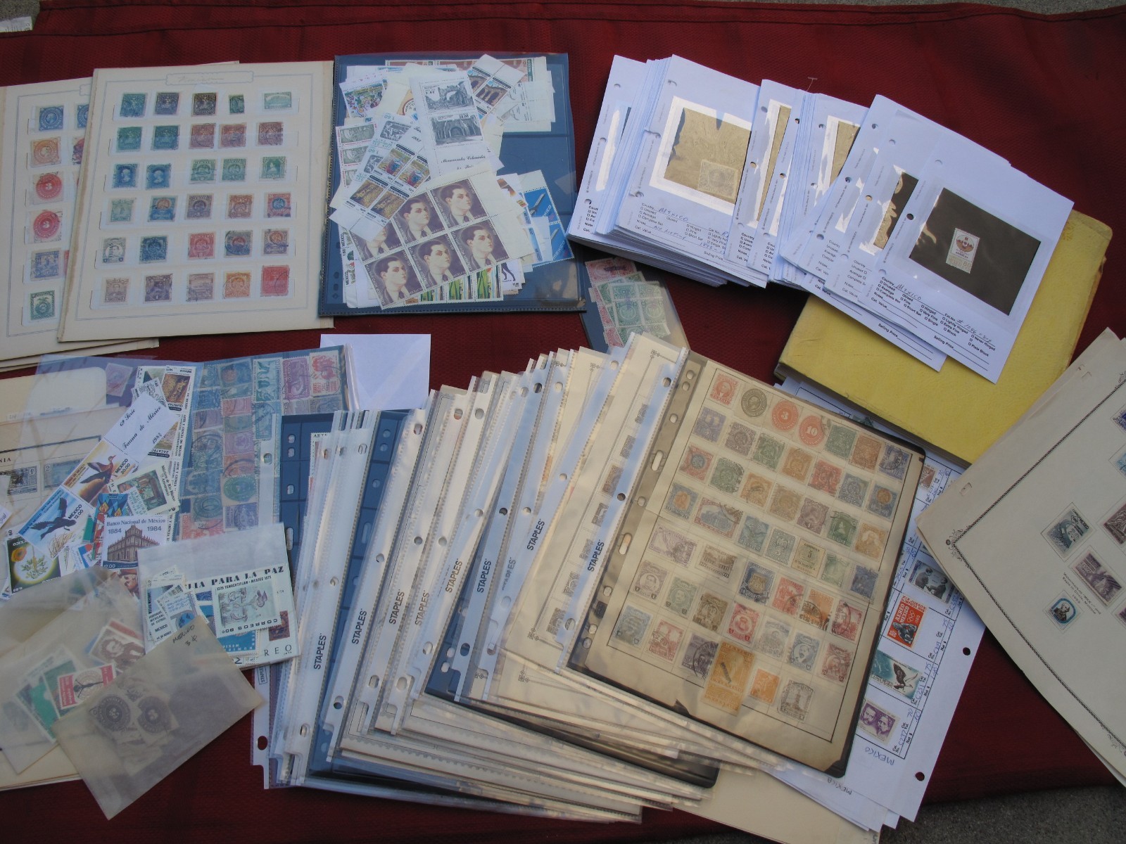 LARGE Mexico Collection MINT & Used Airmail, Revenue, Blocks, See 211 Photos