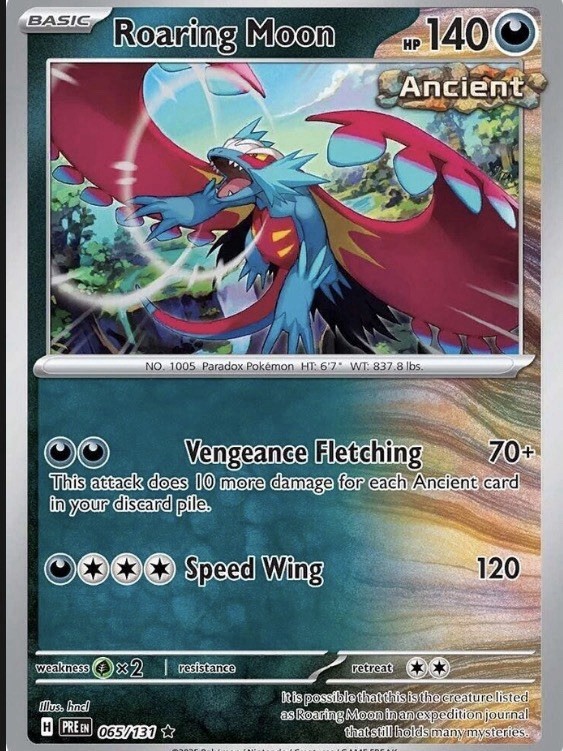Roaring Moon 065/131 - Prismatic Evolutions - NM