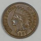 1889 Indian Head/Oak Wreath rev Cent ALMOST UNCIRCULATED 1-Cent