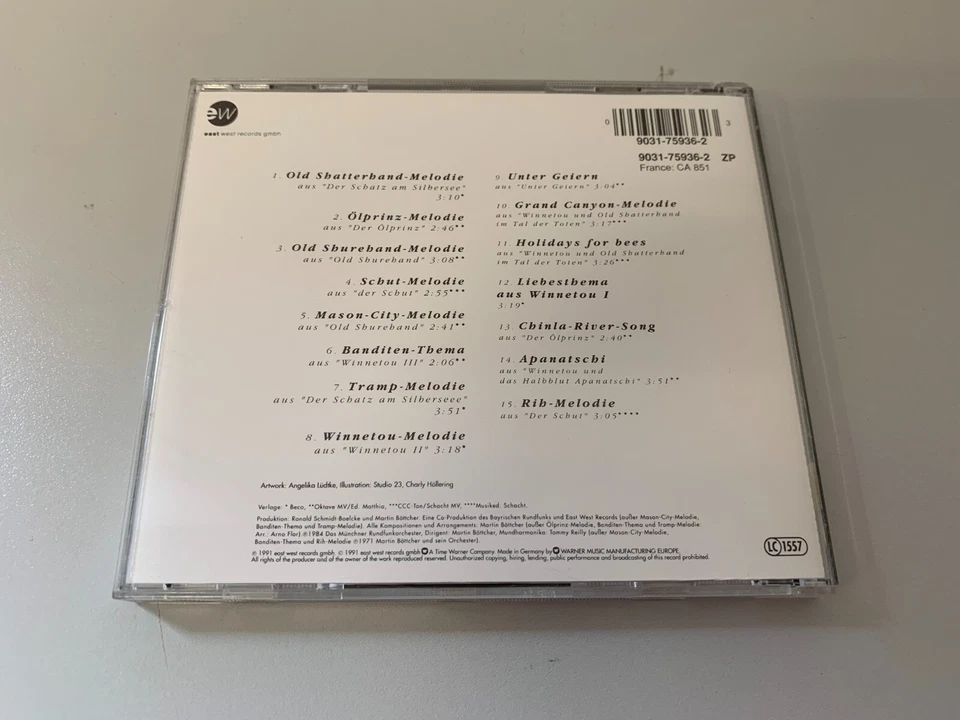 Martin Böttcher – Winnetou Melodien - CD Album © 1991 - Bild 3 von 3