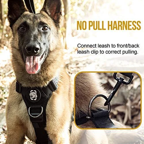 Dog Harness, No Pull Dog Harness, Lightweight Dog Harness Perfect for XL Black