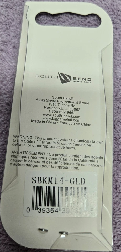 Paquete de 24 cucharas South Bend Kast A Way Shud-L 1/4 oz oro SBKM14-GLD, NUEVAS Foto 3 de 3