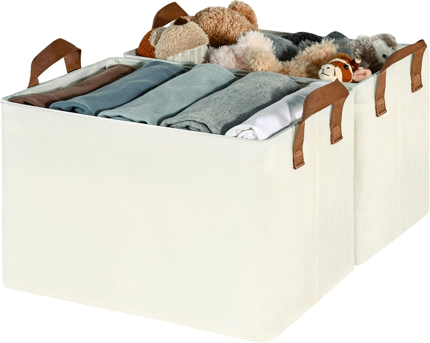 Storage Baskets for Shelves, Closet Storage Bins, Clothes Baskets for Organizing-image